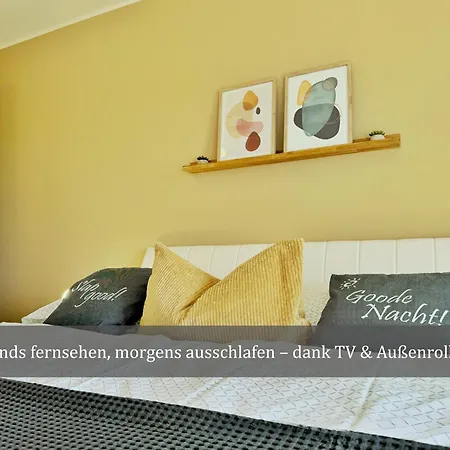 Апартаменты De Tuunkrueper Mit Deichblick Nordseeluft Von Der Terrasse Aus