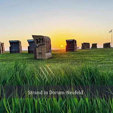 De Tuunkrueper Mit Deichblick Nordseeluft Von Der Terrasse Aus Διαμέρισμα *