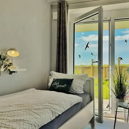 Appartamento De Tuunkrueper Mit Deichblick Nordseeluft Von Der Terrasse Aus Wurster Nordseekuste