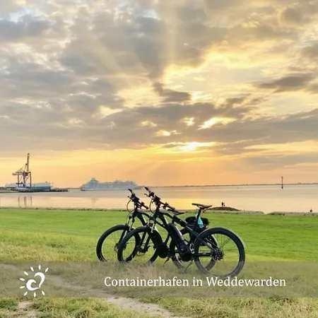 De Tuunkrueper Mit Deichblick Nordseeluft Von Der Terrasse Aus *