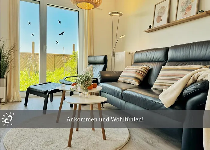 De Tuunkrueper Mit Deichblick Nordseeluft Von Der Terrasse Aus Apartman